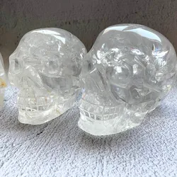 Hot Sale Reiki Gemstones Natural Clear Quartz Skulls Crystals Healing Stones For Decoration