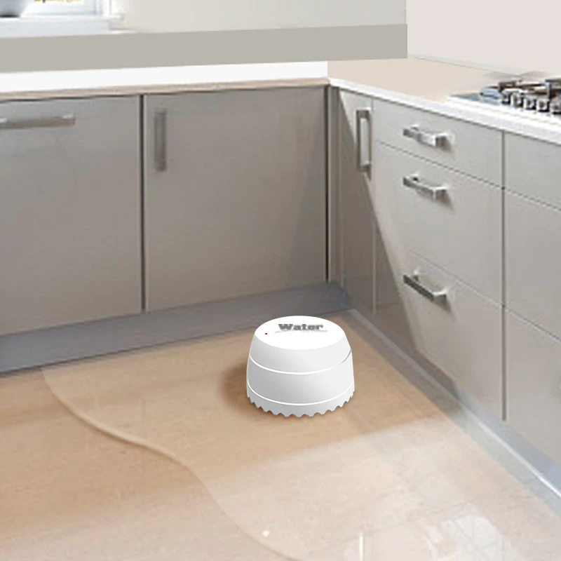 Portable Smart Water sensor wifi/Zigbee water leak sensor with flat cable wholesale price