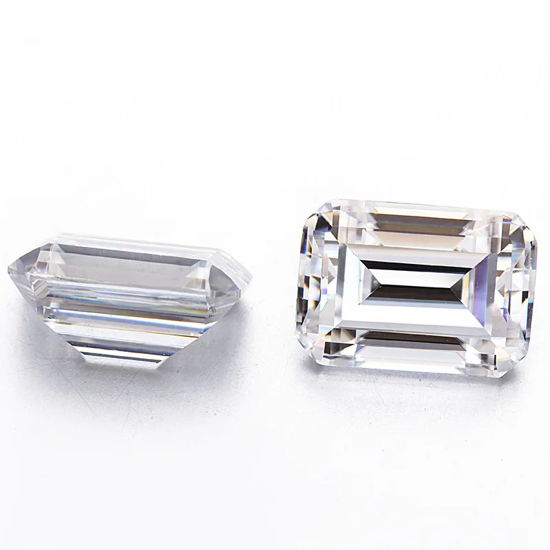 Moissanite emerald cut DEF synthetic gemstone manufacturers Moissanite loose stone lab grown diamond emerald cut