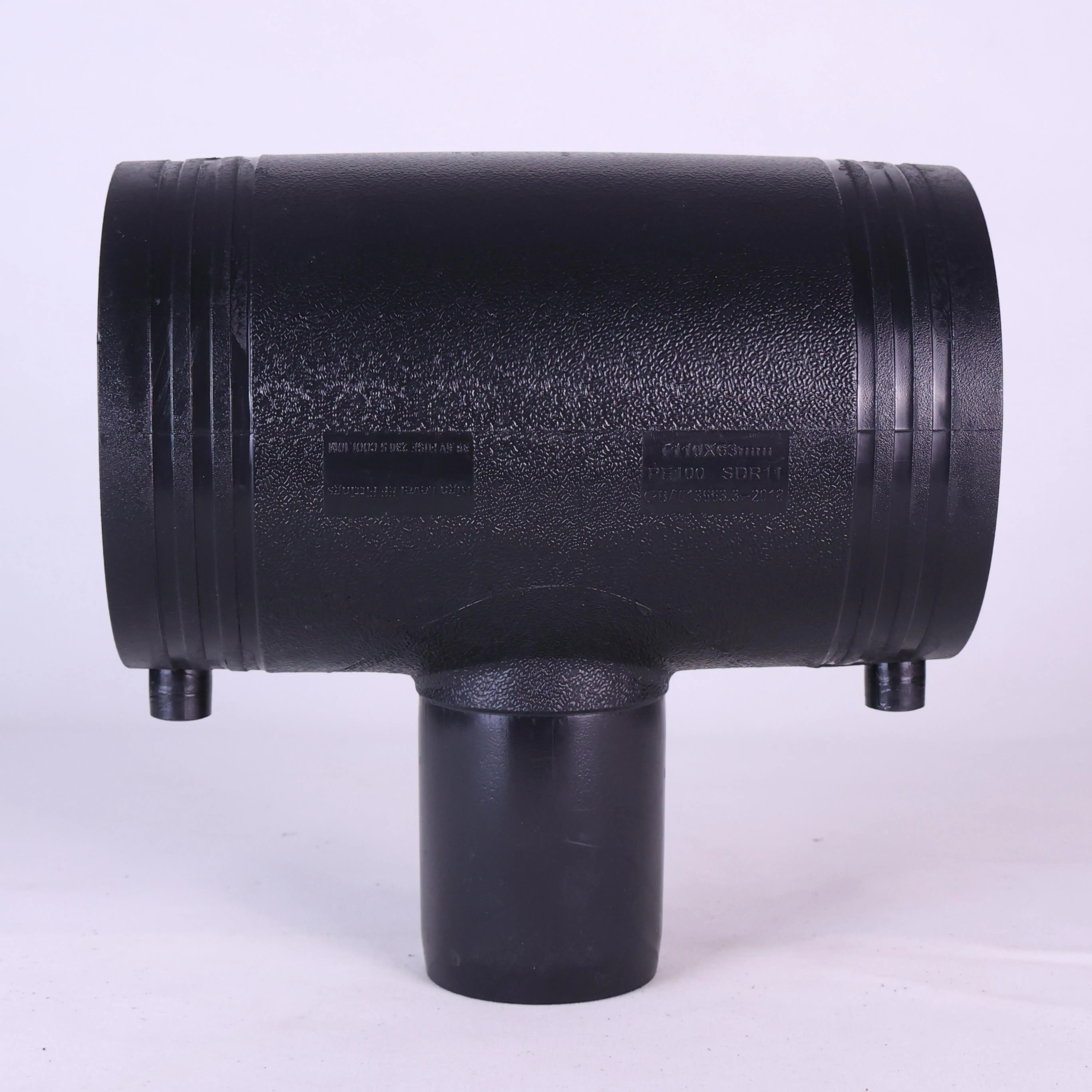 PE100 Level HDPE Polyethylene Pipe Fitting HDPE Electric Fusion Reducing Tee