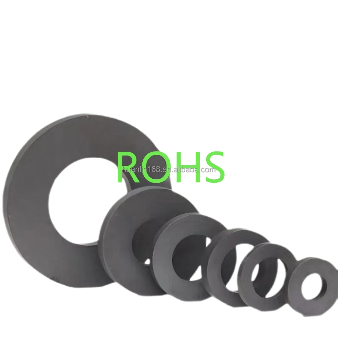 Wholesale Price Ferrite Magnet Hard Ferrite Strong Magnet Permanent Square Ceramic Ferrite Magnetic Ring For Speaker
