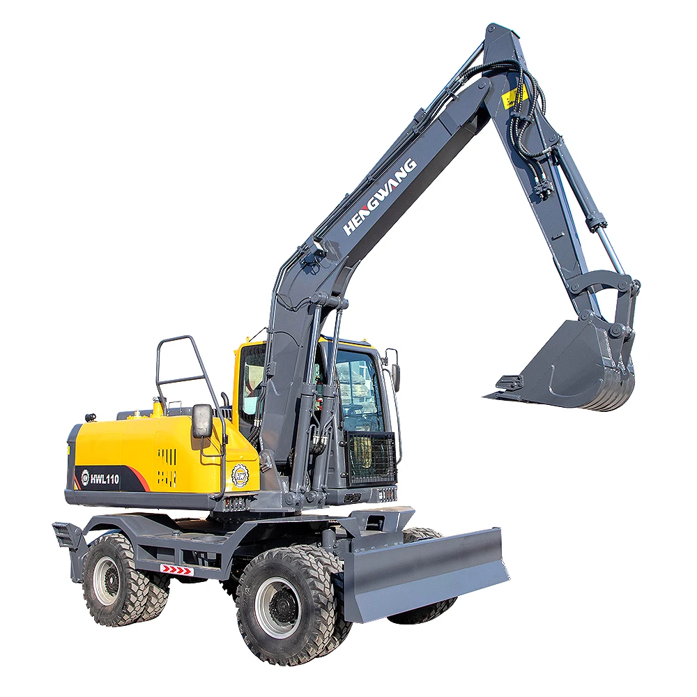 Brand new hydraulic mini wheel excavator crawler loader excavator 8 tons wheeled excavator for sale