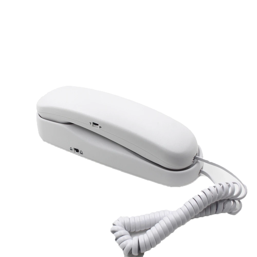 
Cheap Slimline single line corded phone Basic Function Small telephone set 