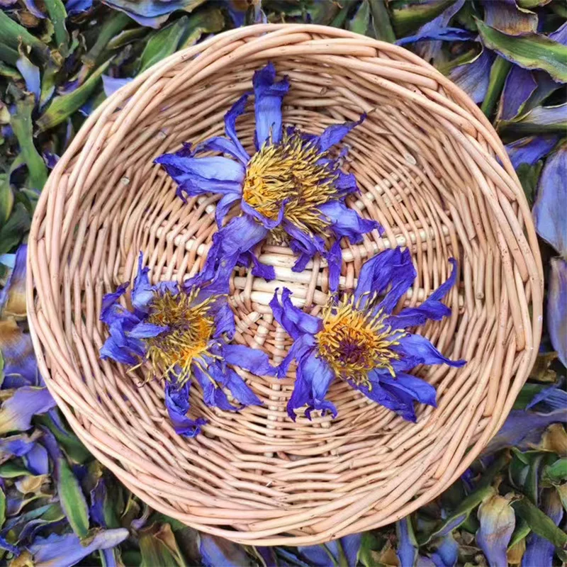 Органические пакетики Nymphaea Caerulea Eu стандартные сушеные Цельные цветы Красивые цветущие органические синие лотоса для сна