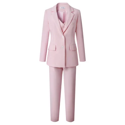 Hot Sell Ywhola Women Three Pieces Of Business Suit Elegant Casual Suit British Style Party Suit