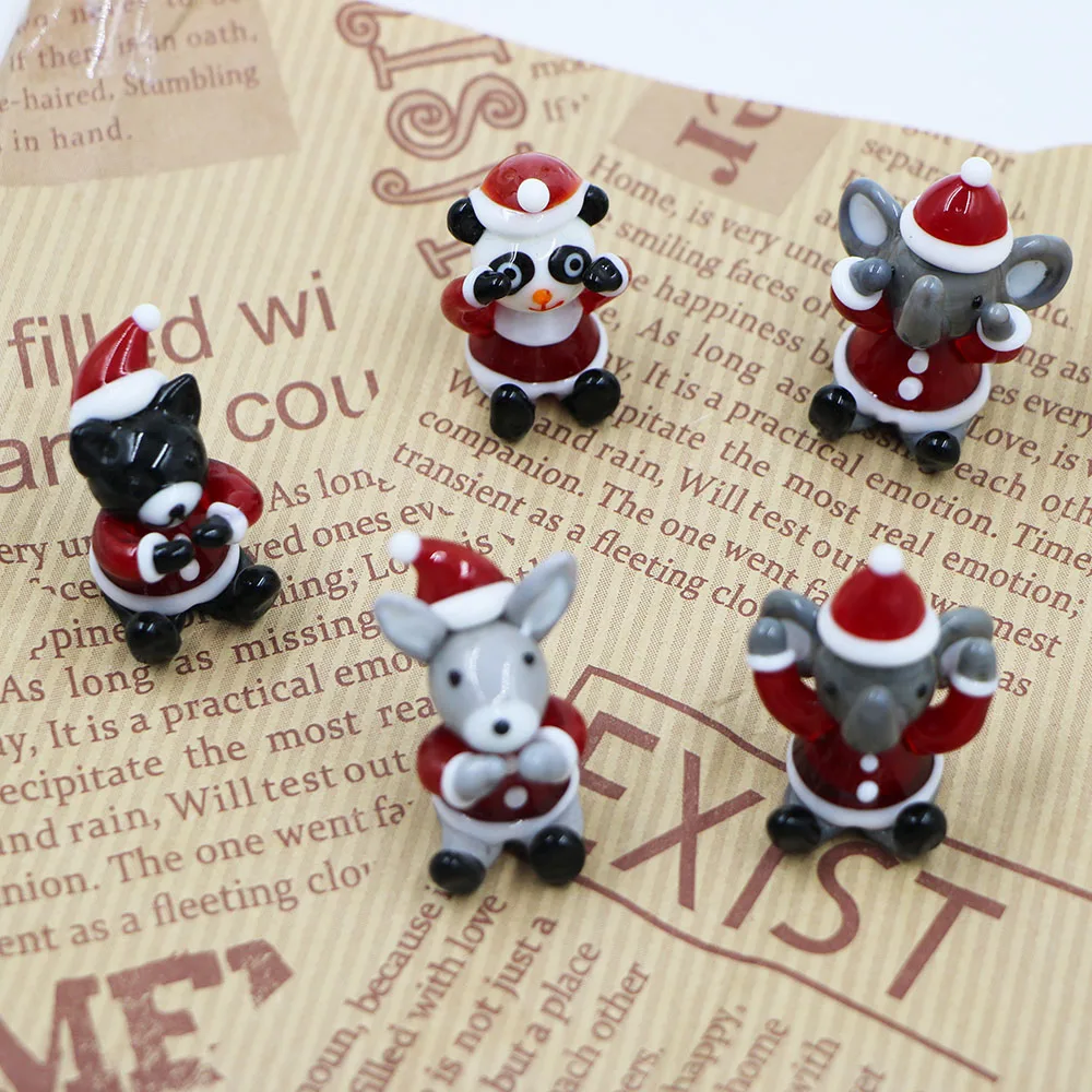 Wholesale Low Price Miniature Murano Lampwork Handmade Christmas Glass Decoration for Christmas Holiday