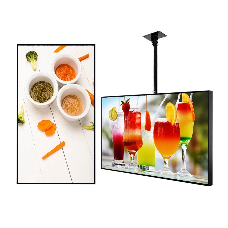  FHD 1080P Ultra Thin LCD Panel Medium Display Screen 40 43 50 65 Inch Wall Mount Digital Signage Smart