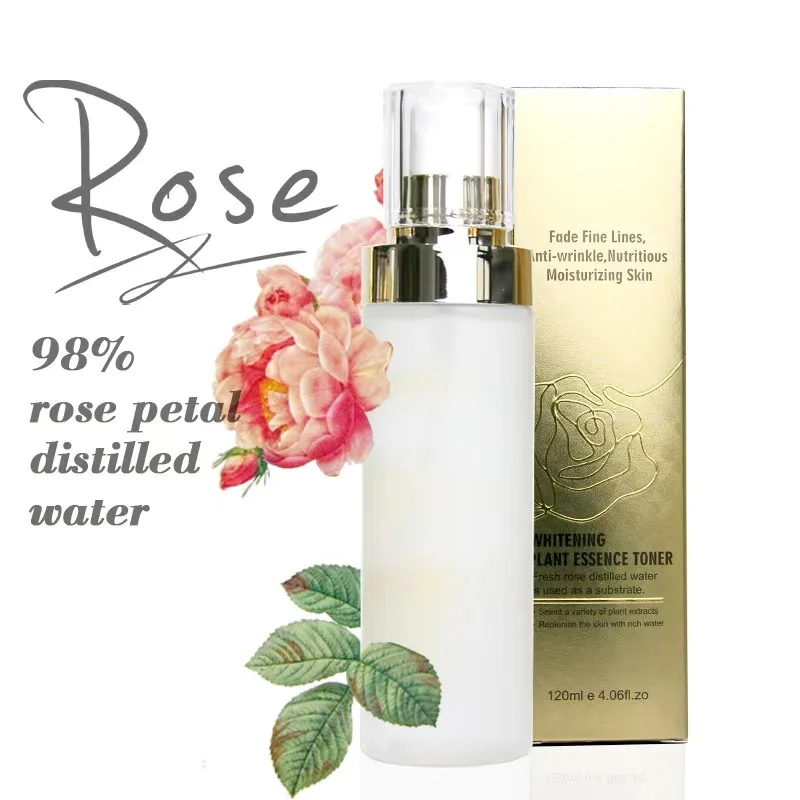 No LOGO Damascus Rose serum Water Moisturizing Soothing Moisturizing Toner Spot Custom