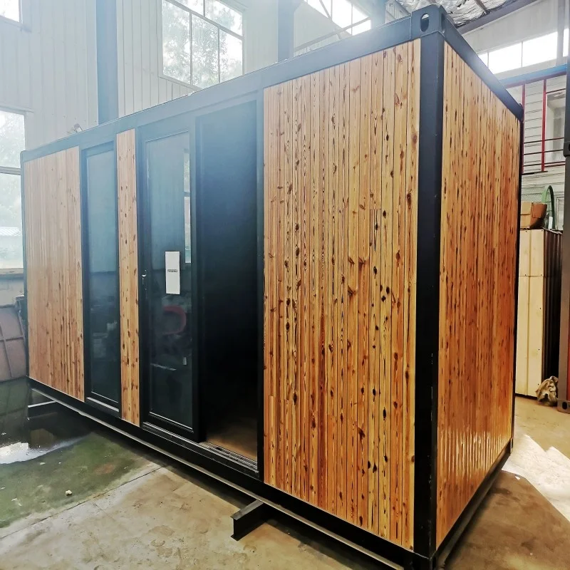 casas prefabricadas house  office granny flat pod outdoor 20ft usa standard 1 bedroom prefab container wood log house