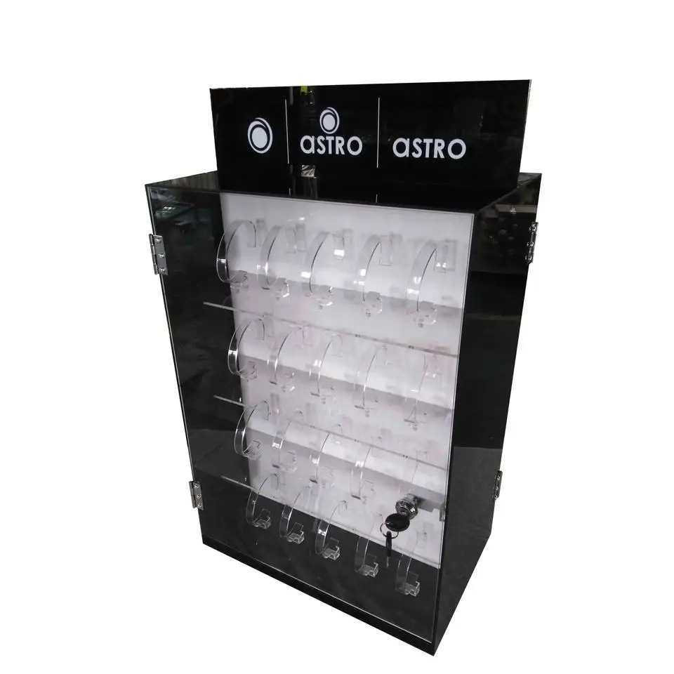 Customized High Quality  Acrylic Watch Display Cabinet Showcase