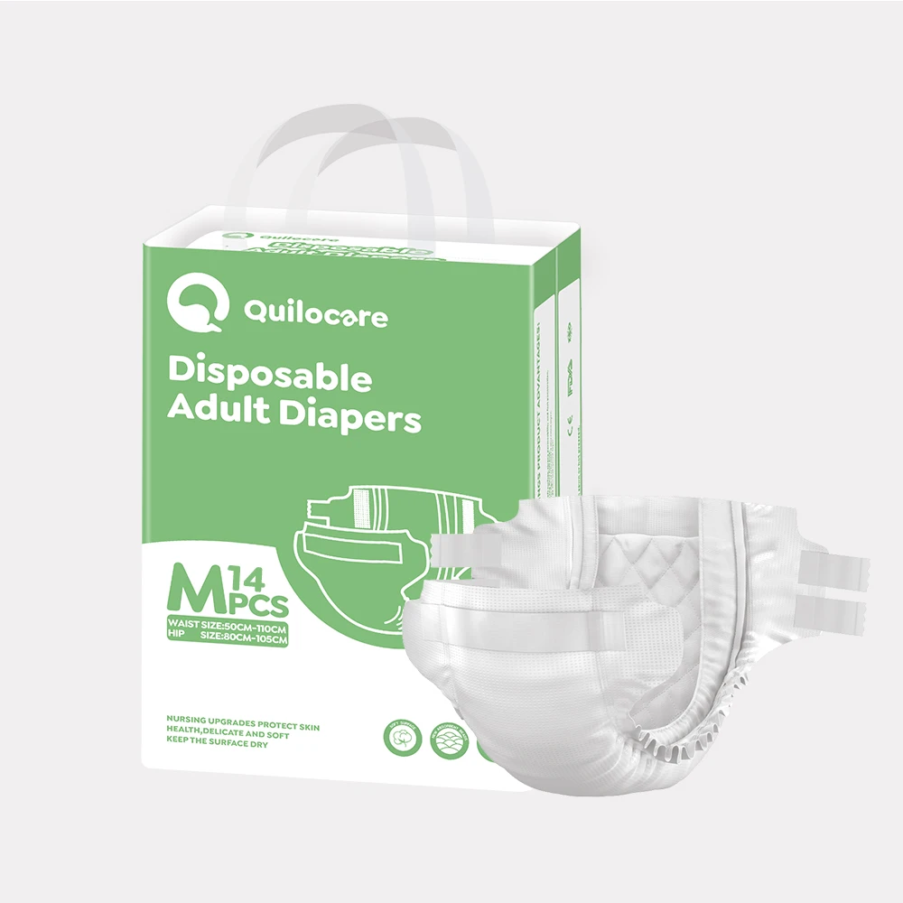 FREE SAMPLE Disposable Wholesale Adult Diapers Cheap in Bulk Unisex Ultra Thick Printed XL Nappies for Elderly High Quality