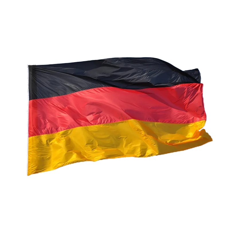 In Stock 3x5 FT Germany flag High Quality Printing Custom 100D Polyester Black Red Yellow Waterproof and Durable for outdoors