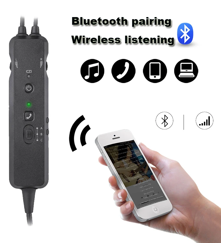 Professional Aviation headset with ANR & Blue-tooth for pilot