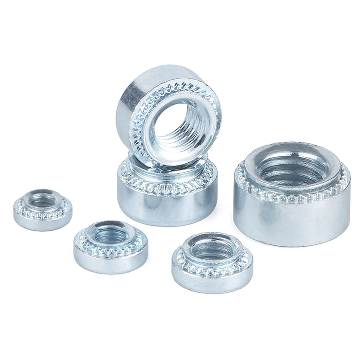 S-m3high Quality Galvanized Carbon Steel Press Rivet Nut Self Clinching Nut Locking Nuts For Panel Fasteners