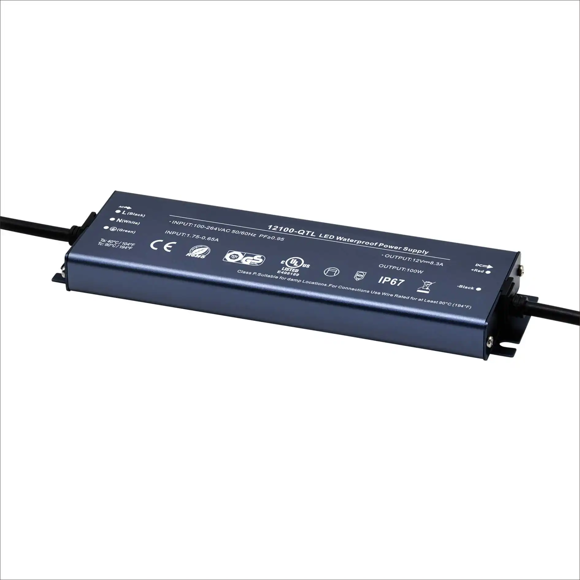 Ультратонкий светодиодный драйвер YSD DC 24v 12v 36v 48v 100w 150w 200w водонепроницаемый Светодиодный источник питания 100-277V с 5-летней гарантией