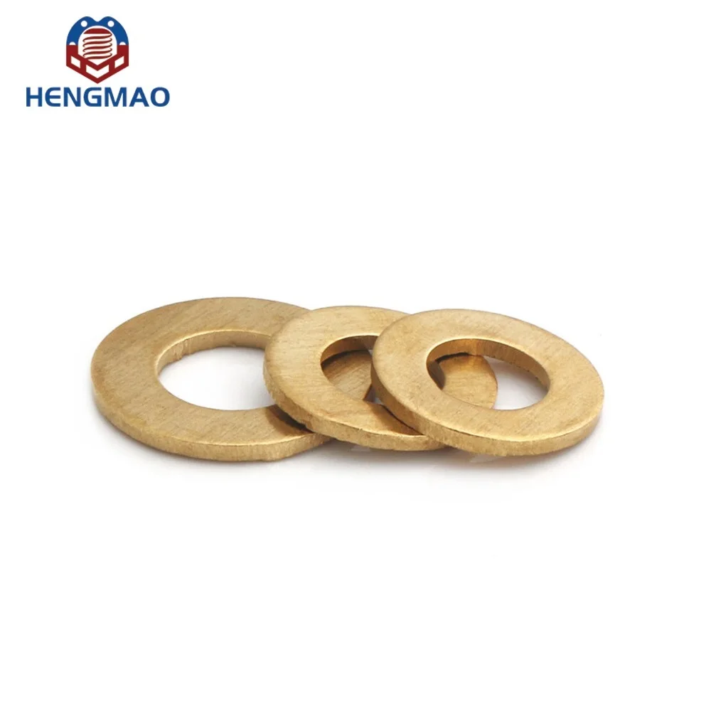 Customized Brass Copper Steel Aluminium Titanium Flat Washer