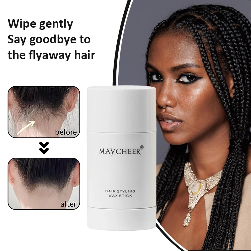 Maycheer Hair Strong Hold No Flaking And Residue Styling Hair Wax Stick Wax Stick For Hair 40g