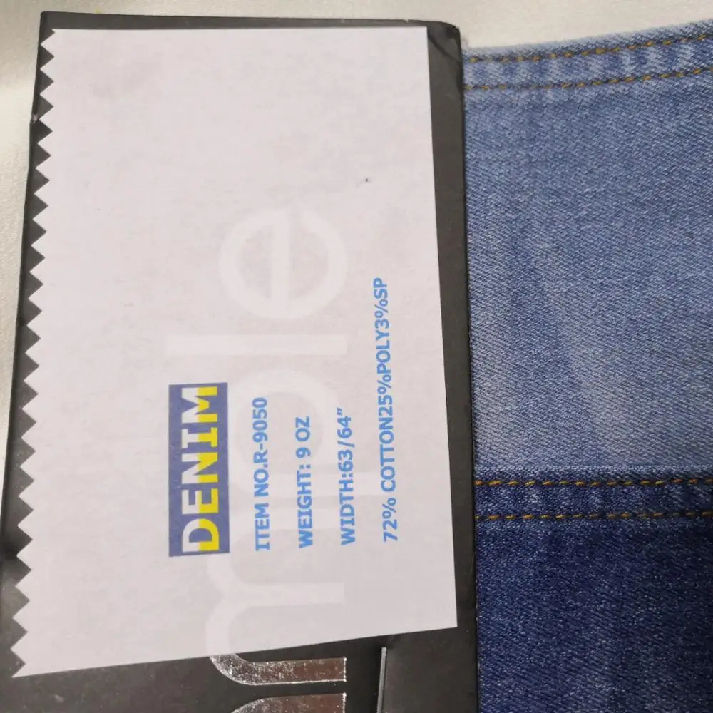72%COTTON25%POLY3%SPANDEX Cotton Spandex Denim Fabric Denim Stock Fabric For Jacket