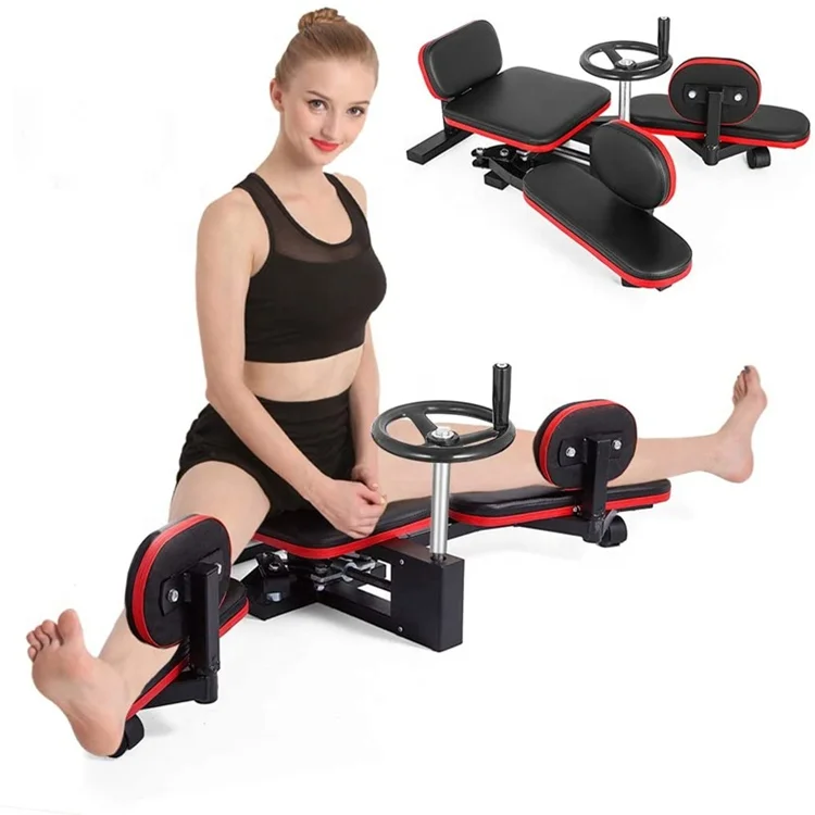 Wellshow Sport Leg Stretcher Machine 330LBS Leg Stretch Training Heavy Duty Stretching Machine Gym Gear Fitness Equipment