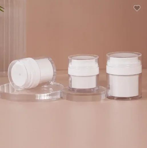 2024 New plastic cosmetic jars white plastic jar luxury sweet plastic cosmetic jar frosted