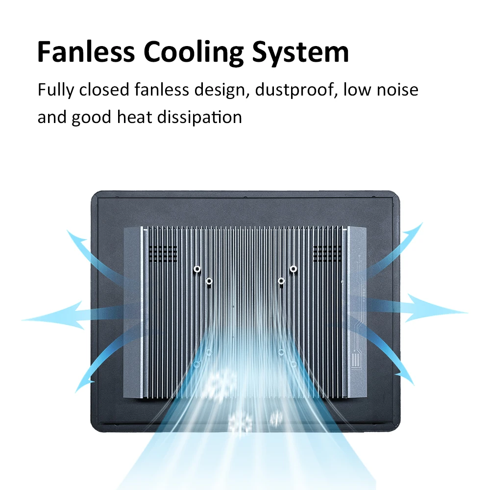 12.1 15 15.6 17 19 21.5 inch wall mount fanless ipc ppc ip65 waterproof pcap all in one industrial touch panel pc