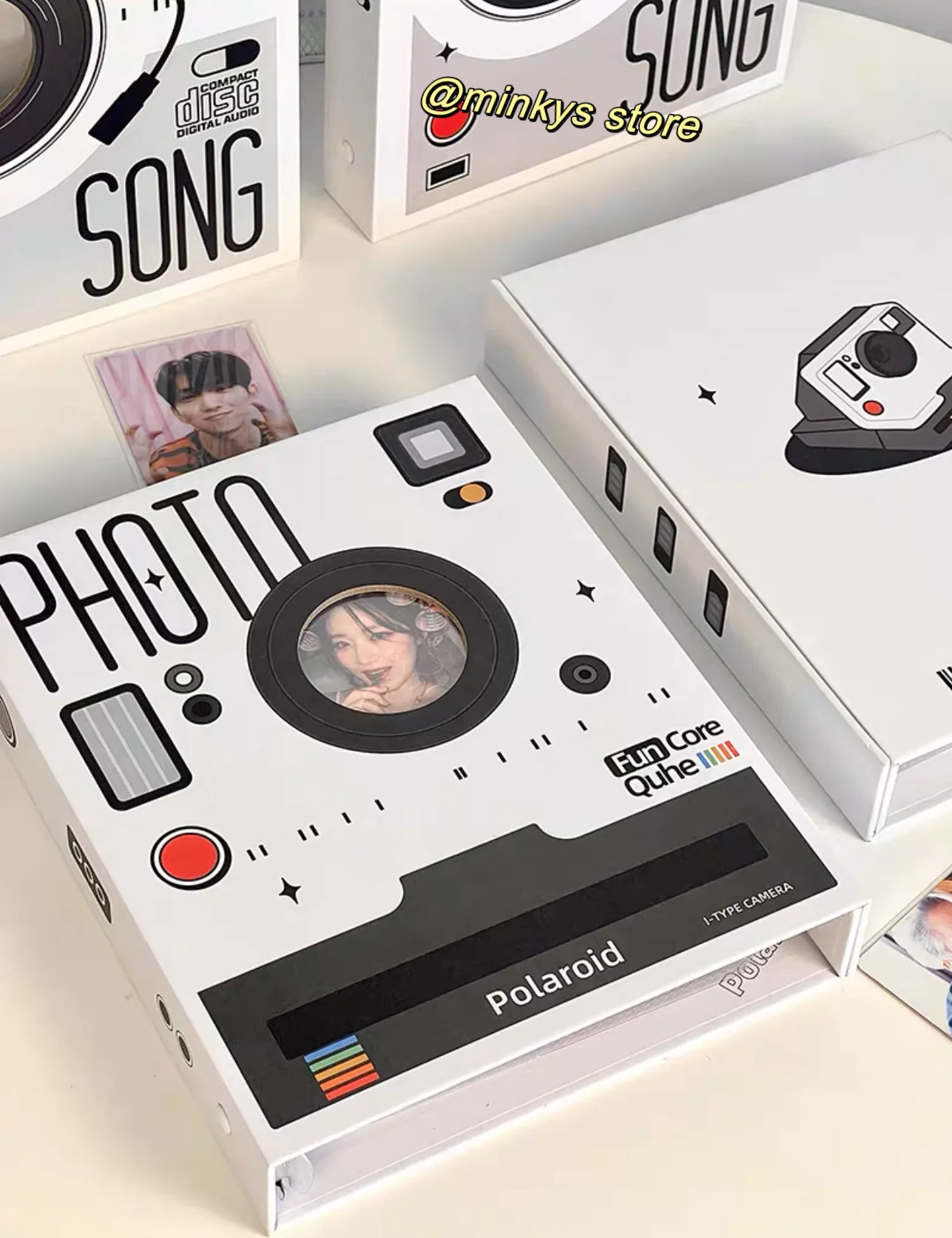 Kawaii Retro CD Shape A5 Kpop Photocard 6 Ring Binder Collect Book Idol Photo Card Holder Photocard Album