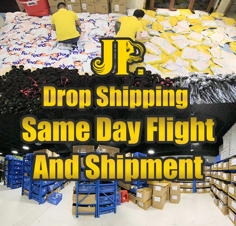 JP Hair 100% Human Hair Deep Wave Virgin Remy Hair,wholesale cuticle aligned hair,double drawn virgin hair