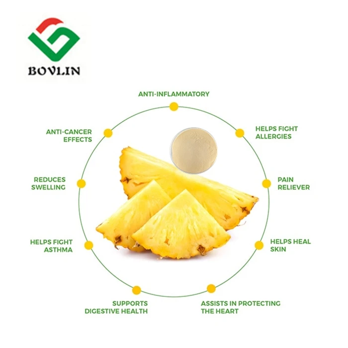 
High quality bulk supply Bromelain enzyme powder for healthcare supplement capsules 