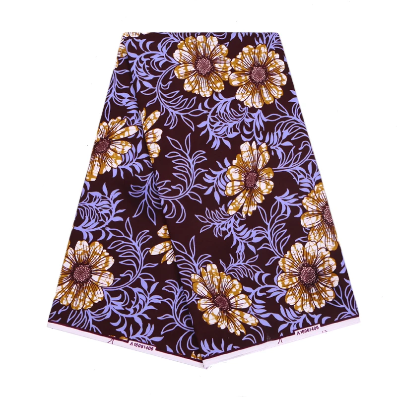 Soft hand feel polyester african wax prints fabric ankara for african headwraps