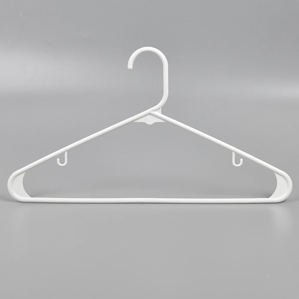 Wholesale Cheapest Price Standard Durable White Plastic Shirt Hanger Clothes Hangers For Cloths