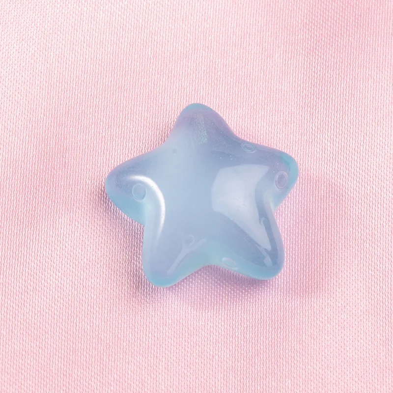 Wholesale Cute Fluorescence Star Heart Resin Pendant Charms For home decoration Girls Jewelry Making