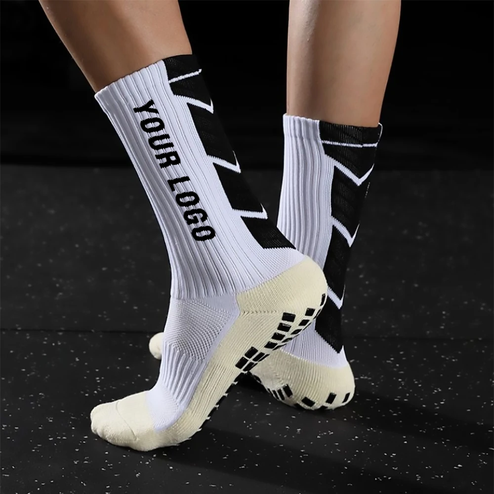 Socks Uron Custom Anti-slip sport soccer football socks custom grip soccer football socks from shaoxing