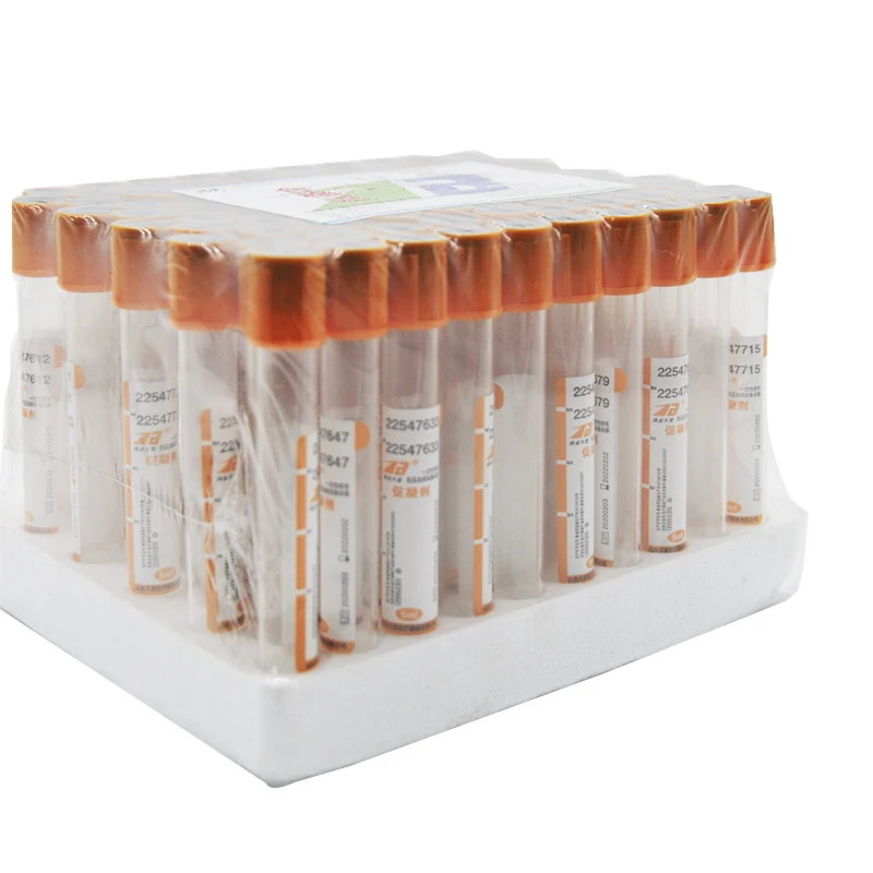 
Apply for 4-25 Celsius Blood Coagulation Tube Vacuum Promoting Coagulating Tubes 