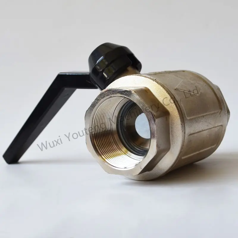 Export Quality Copper External Thread Intubation Black Handle Small Ball Valve Air Compressor Switch Valve