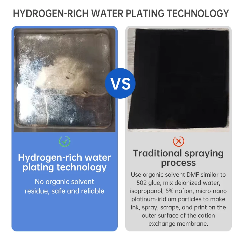 Home Use Portable Hydrogen Therapy Machine SPE/PEM Technology 99.99% High Purity Hydrogen Water Generator