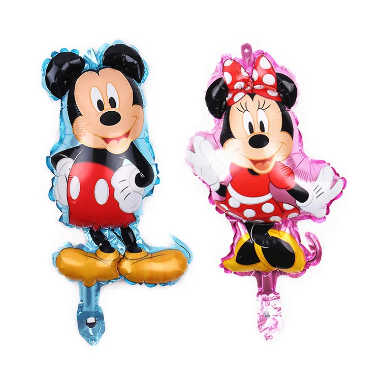 Hot Design Mini Size Mickey Minnie Foil Balloons Cartoon Balloon for Kids Toys Happy Birthday Party Decoration Toys