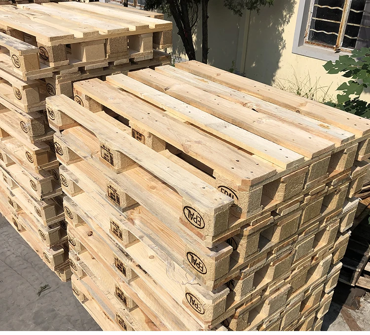 New Epal/ Euro Wood Pallets Pine Wood pallet plywood tray  Second-hand pallets
