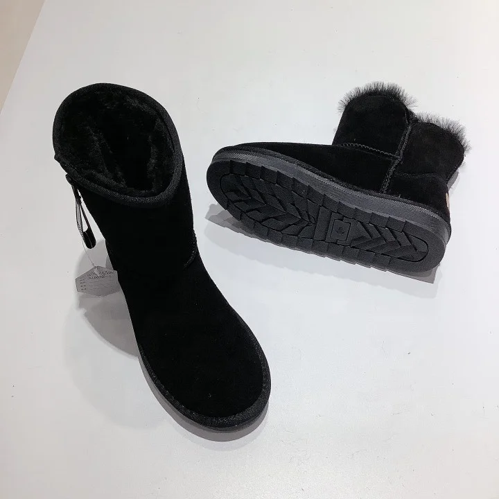 Wholesale Winter Ankle High Boot 2023 Fashion Trendy Winter Shoes with Thermal Fur Snow Boots