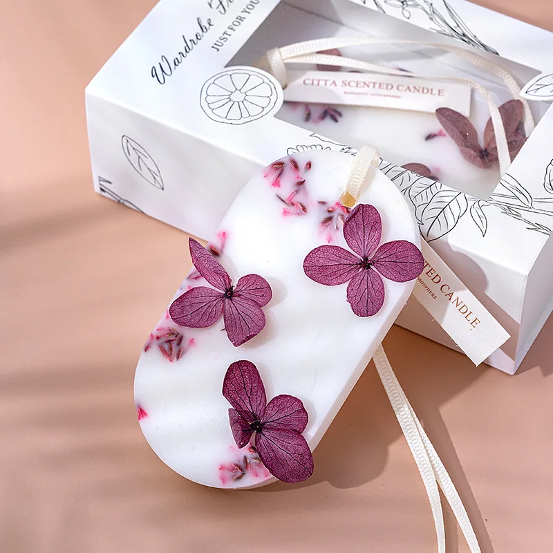 Wardrobe incense pendant aromatherapy wax tablets gift box dried flowers solid deodorant incense tablets wholesale
