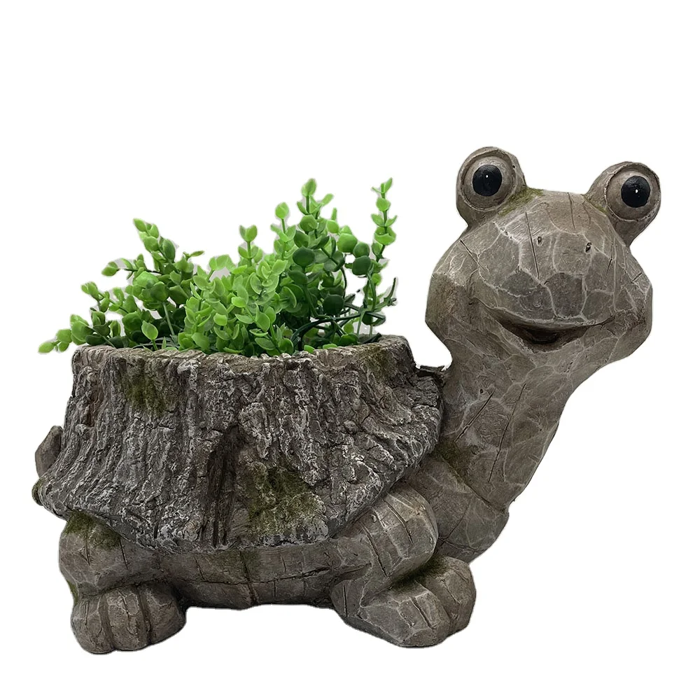 Turtle shape animal flower pot garden planters flower pot