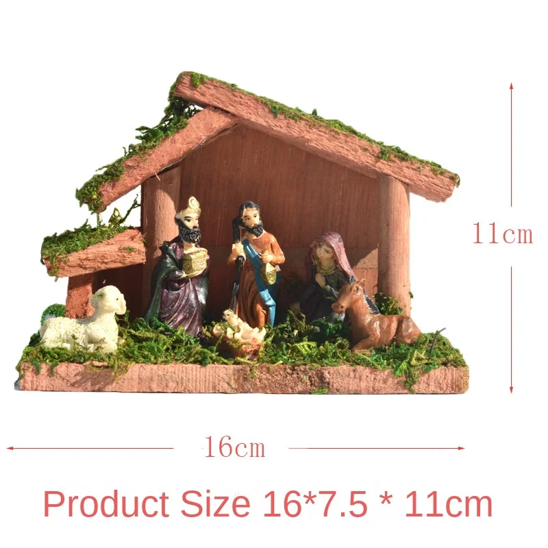 Nativity Manger Room Christmas Decorations Religious Gifts Crafts Christian Catholic Church Ornaments