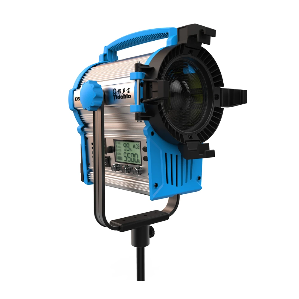 Yidoblo led focusable spotlight  F3500BI wth fresnel light lens 2800-9990K daylight balanced