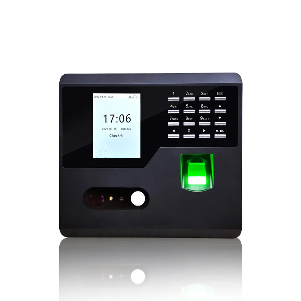 Nface102 ZKT Facial Recognition Attendance Machine TCP/IP Optional Wifi And Backup Battery Biometric Attendance