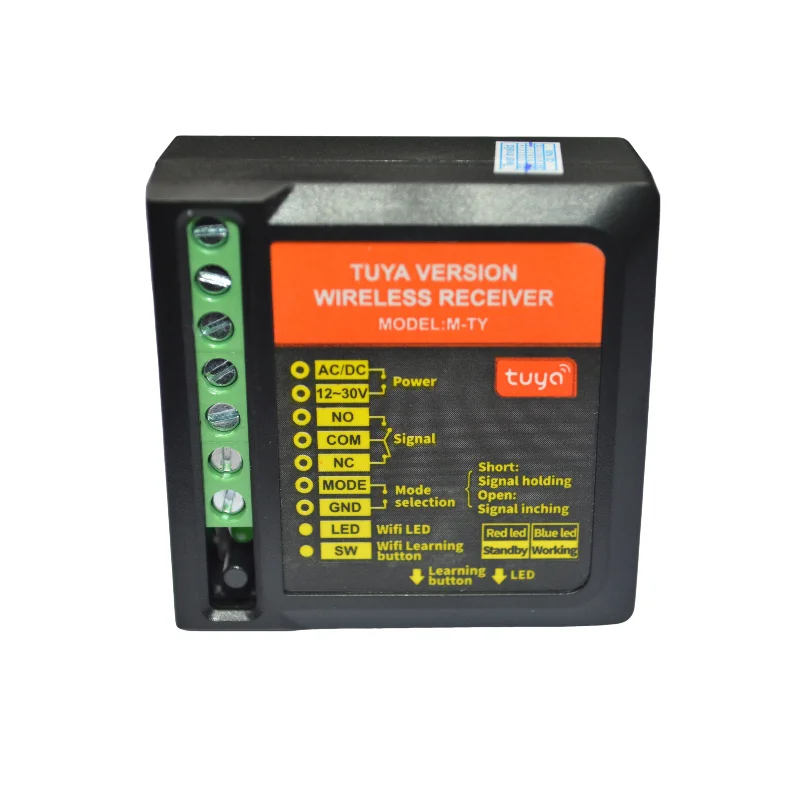 oredy 12v 24v 36v wifi relay switch with tuya module remote control for automatic sliding door system