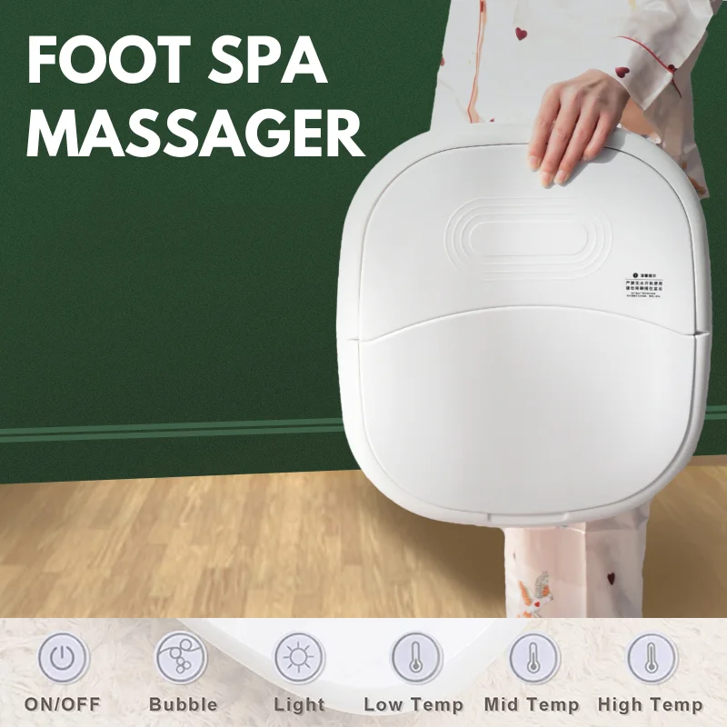 Portable Relax Foldable Soaking Bucket Basin Collapsible Pedicure Foot Massager Foot Spa Bath