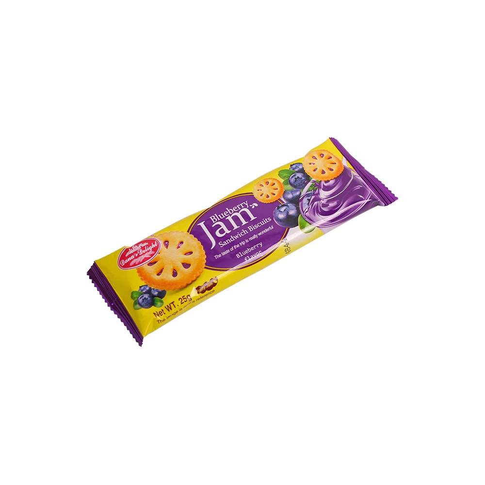 300g blueberry jam sandwich biscuits fruit jam Filled Cookies biscuits
