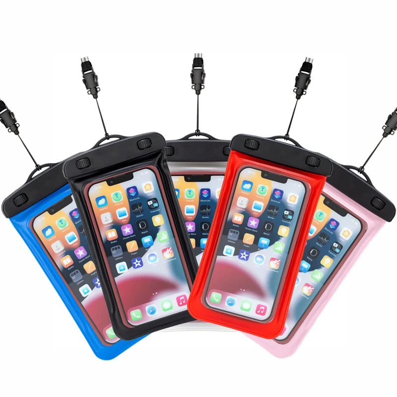 7inch Large IPX8 Waterproof Pouch Dry Bag Waterproof Phone Case for iPhone 14 Pro Max Magsafe