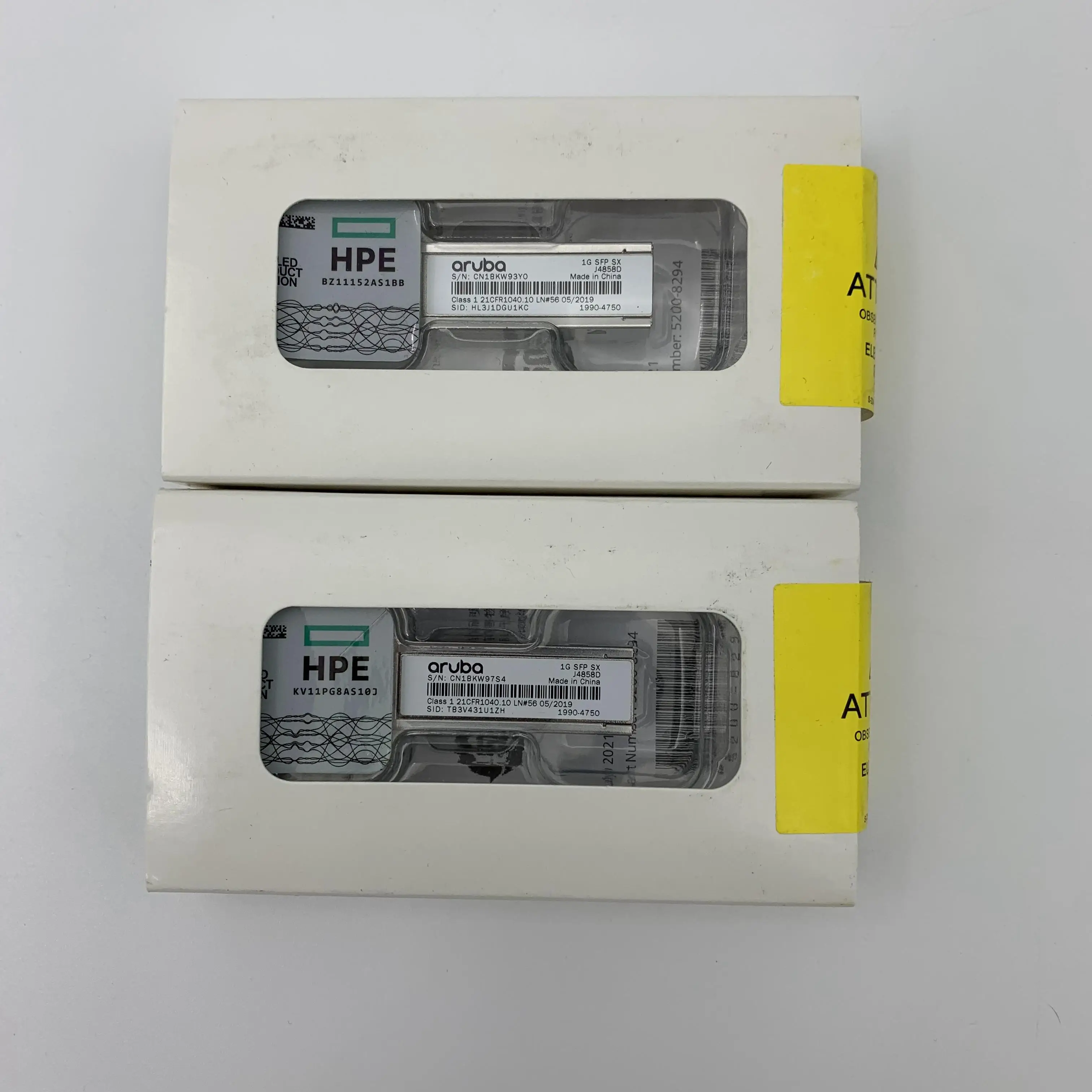 New Original HPE Aruba 1G SFP LC SX 500m MMF XCVR Switches Transceivers J4858D