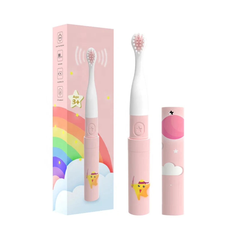 Sonic Electric Toothbrush battery Cartoon Smart Children Toothbrushes for 2-15 Year Old Kids