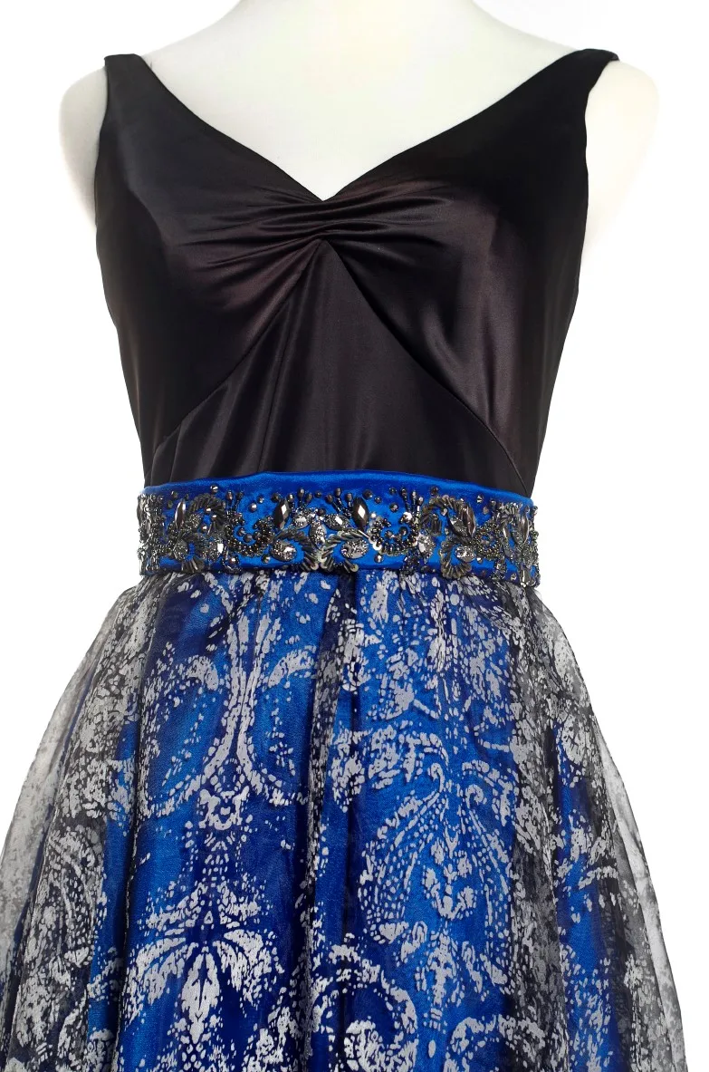 Chaozhou made V neckline long skirt party formal prom dress evening